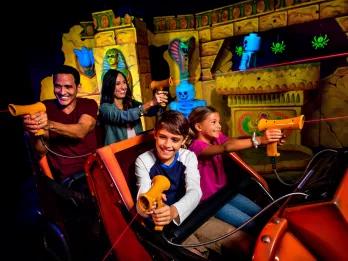 Family on LEGOLAND California Ride