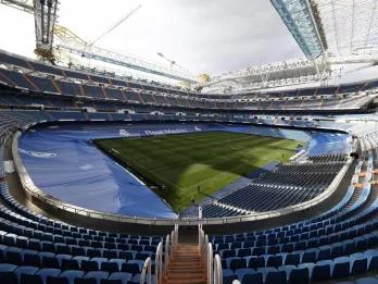 Interior of Bernabeu Stadium in Madrid