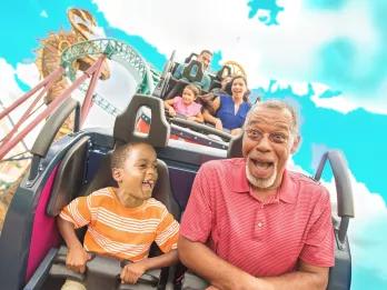 Guests on Cobra's Curse at Busch Gardens Tampa Bay