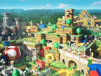 Concept art of Super Nintendo World 