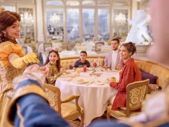 Guests at Disneyland® Hotel with a Disney Princess