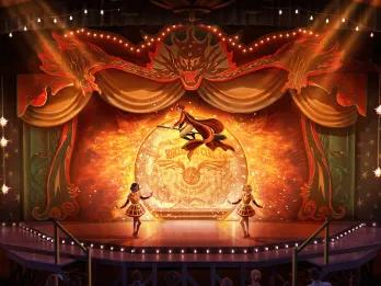 Concept art of a Harry Potter Fantastic Beasts themed stage show 