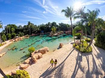 Birds eye view of Discovery Cove Orlando  Birds eye view of Discovery Cove Orlando
