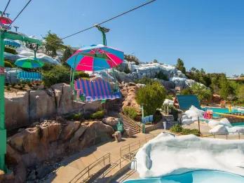 Chairlift at Disney's Blizzard Beach Water Park A ski-resort style chair lift at Disney's Blizzard Beach Water Park