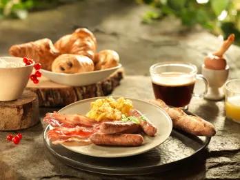 Breakfast Only A selection of hot and cold breakfast food