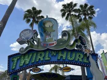 Kang and Kodos Twirl and Hurl The entrance sign of Kang and Kodos Twirl and Hurl