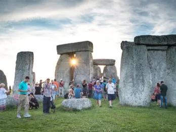 Stonehenge with visitors