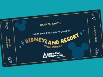 Disneyland Resort Souvenir Reveal Ticket