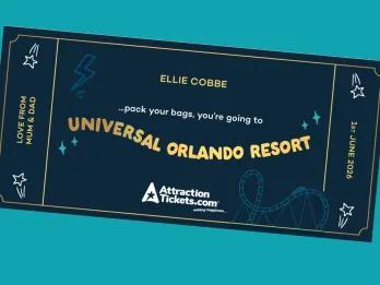 Universal Orlando Souvenir Reveal Ticket