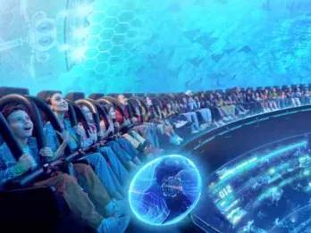 SeaWorld Yas Island Abu Dhabi People riding the Hypersphere 360° at SeaWorld Yas Island Abu Dhabi