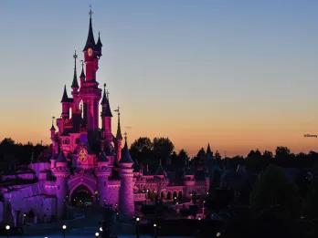 Sunset at Sleeping Beauty Castle in Disneyland® Park