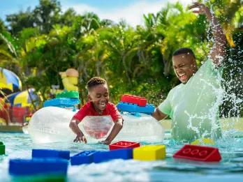 Guest on Lazy River at LEGOLAND Florida