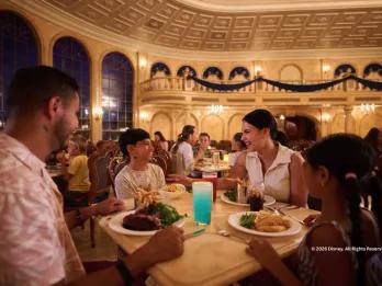 Family Dining at Be Our Guest Restaurant, Magic Kingdom Park