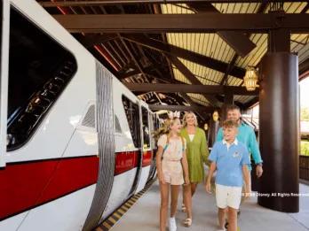 Guests at Disney's Polynesian Village Resort