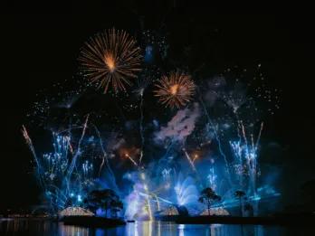 Fireworks at EPCOT drive centre in Orlando