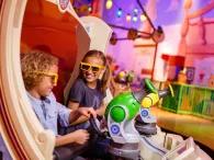 Girls enjoying Toy Story Mania at Disney's Hollywood Studios