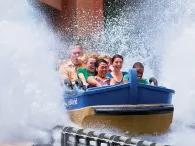 Splashdown on Journey to Atlantis at SeaWorld California