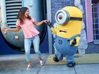 Despicable Me Minion Mayhem Girl with a Minion at Universal Studios Florida