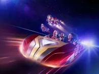 Guests on Avengers Assemble: Flight Force at Disneyland Paris