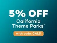 Save 5% on California Theme Park Tickets with code CAL5