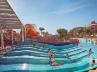 Splashers Lagoon Children riding water slides at Splashers Lagoon, Atlantis Dubai Aquaventure Waterpark