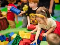 Toddlers enjoying DUPLO tot spot at LEGOLAND FLorida