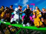 Guests on Mia's Riding Adventure at LEGOLAND Florida