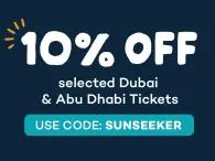Get 10% Off Selected Dubai & Abu Dhabi Tickets With Code SUNSEEKER