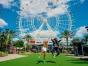 Girls in front of the Icon Orlando Wheel