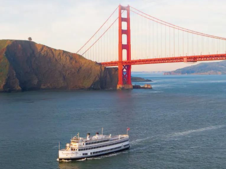 San Francisco Helicopter Tour with Sunset Dinner Cruise