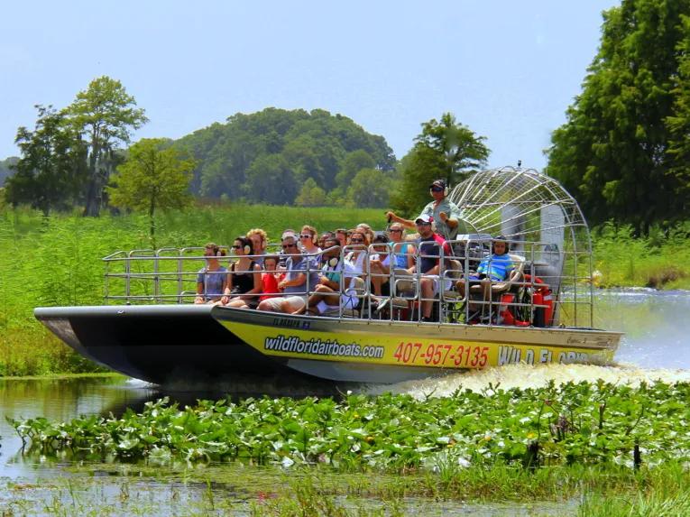 Airboat ride at Wild Florida Orlando