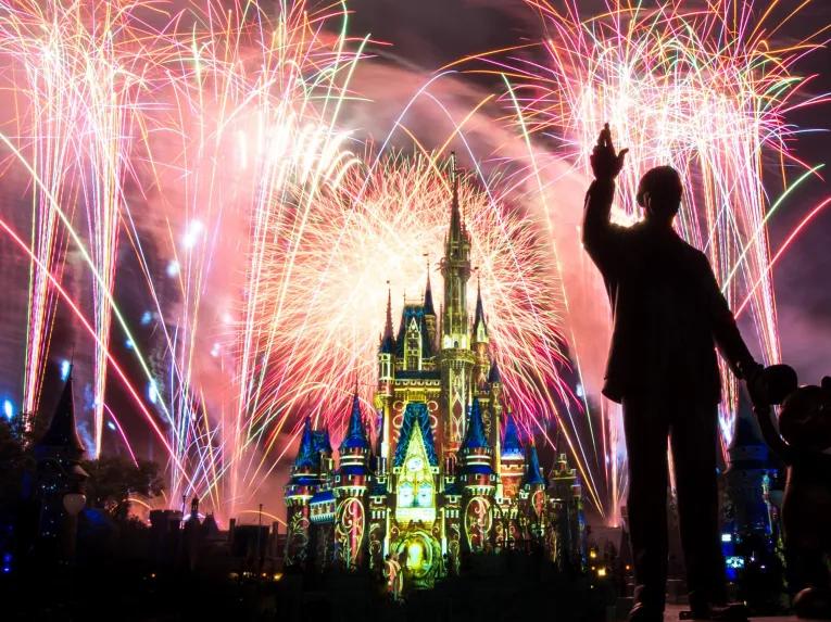 Fireworks at Magic Kingdom Theme Park