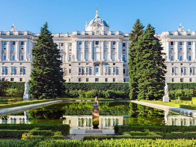 Gardens of Royal Palace in Madrid