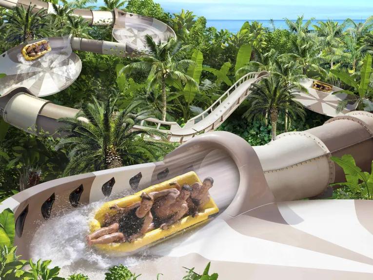 Singha water slide at Siam Park in Tenerife