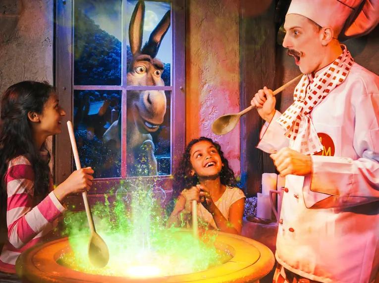 Cook up a magic spell with the Muffin Man at Shrek's Adventure London