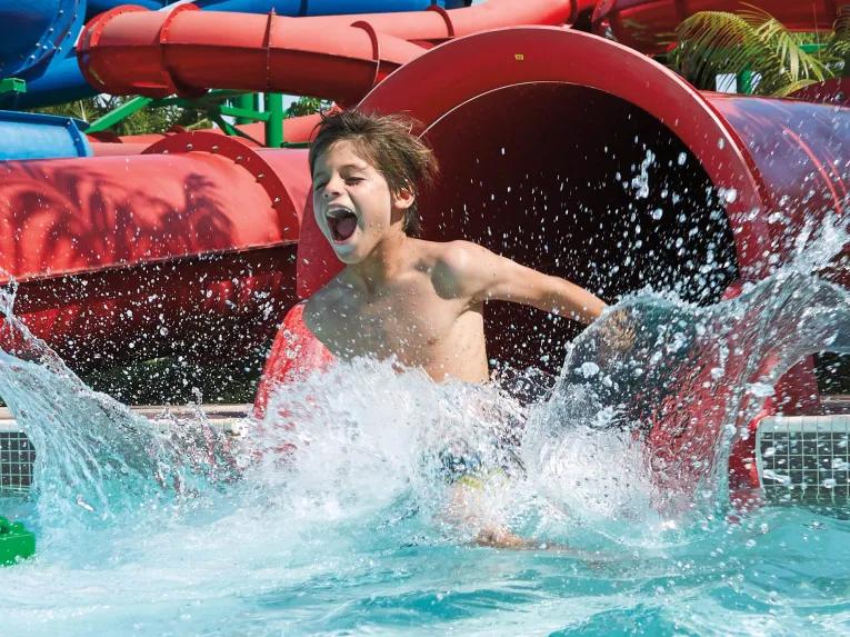 Boy on Twin Chasers at LEGOLAND Dubai Water Park
