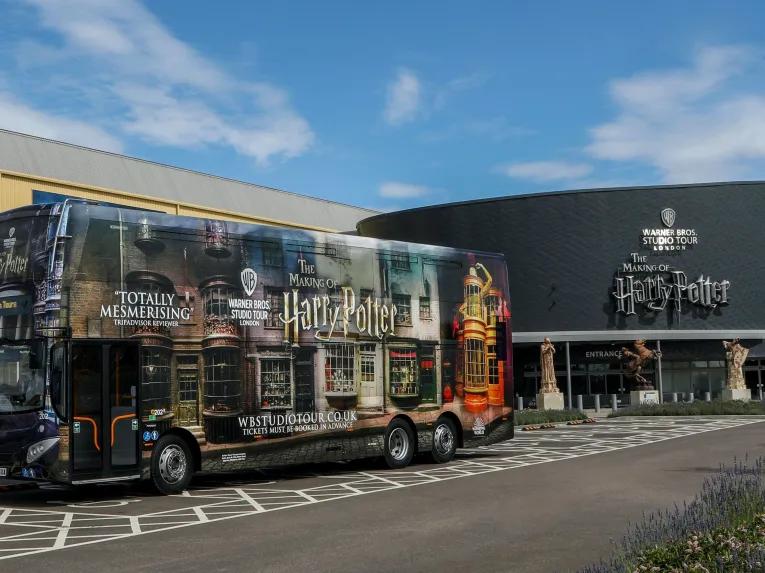 Warner Bros. Studio Tour London branded Bus