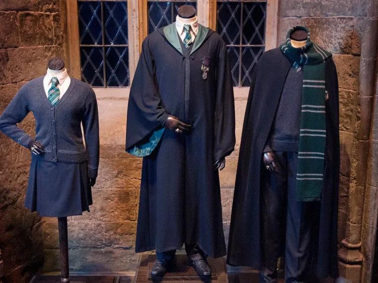 Slytherin costumers at Warner Bros. Studio Tour London