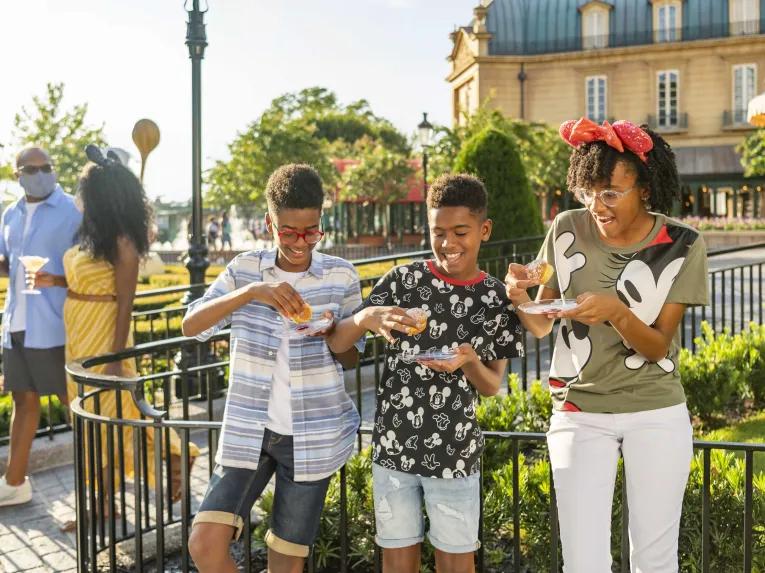 Guests at Epcot