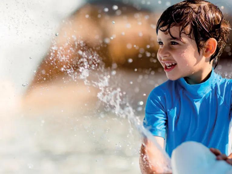 Boy playing at Disney's Blizzard Beach