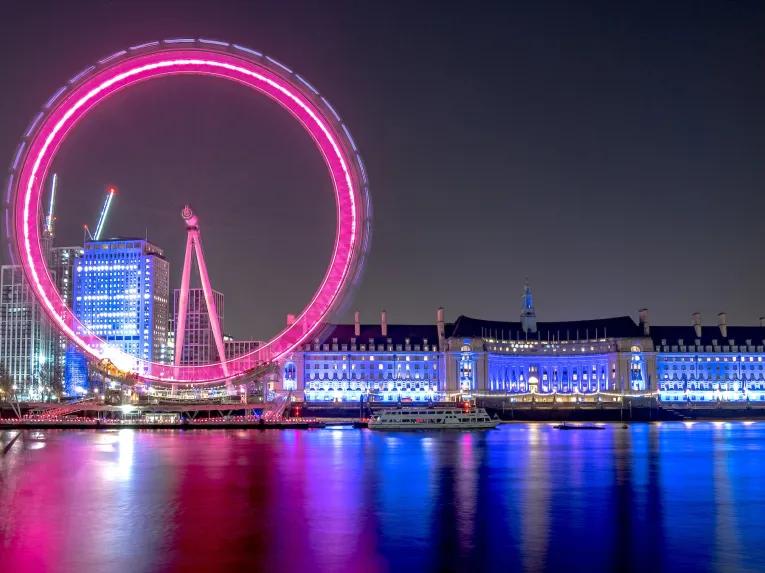 London Eye at night
