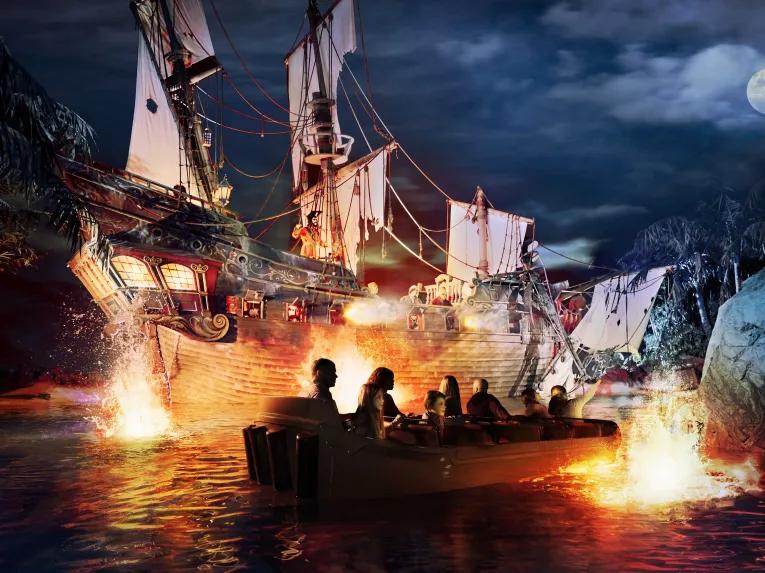 Pirates of the Caribbean ride at Disneyland Paris
