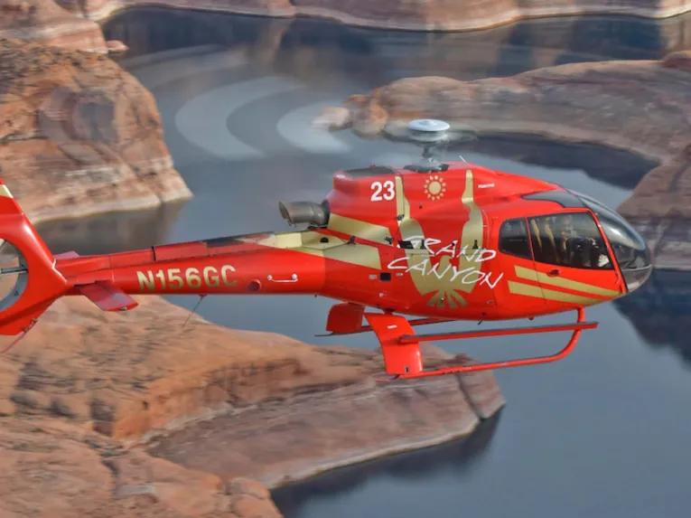 Helicopter over the Grand Canyon
