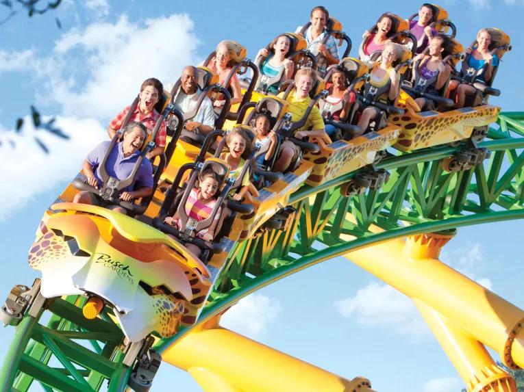 Cheetah Run rollercoaster at Busch Gardens Tampa Bay