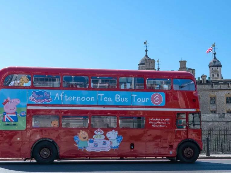 Peppa Pig Afternoon Tea Bus Tour for Two Adults and Two Children