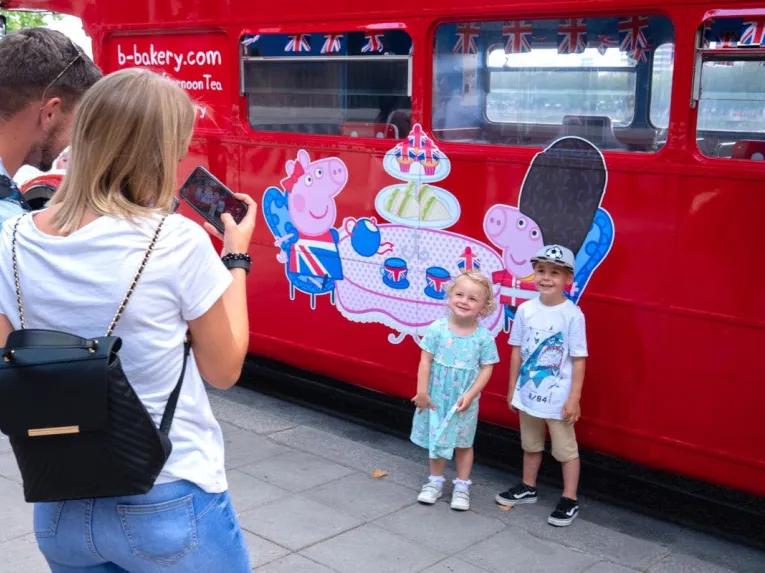 Peppa Pig Afternoon Tea Bus Tour for Two Adults and Two Children