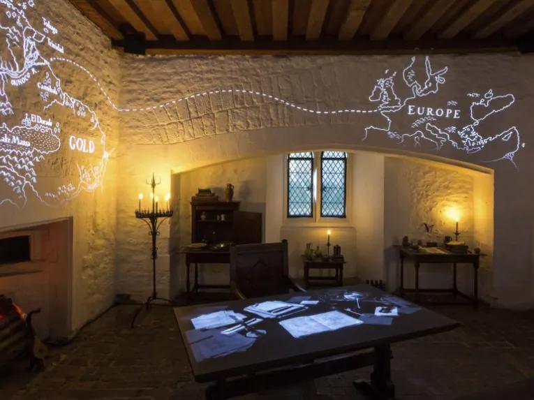Sir Walter Raleigh's study at the Tower of London