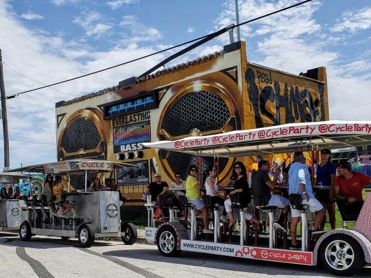 Cycle Party Wynwood Miami Insta Tour