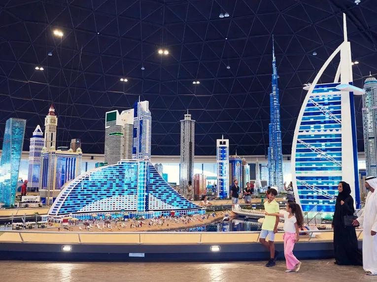 Dubai skyline made out of LEGO at LEGOLAND Dubai