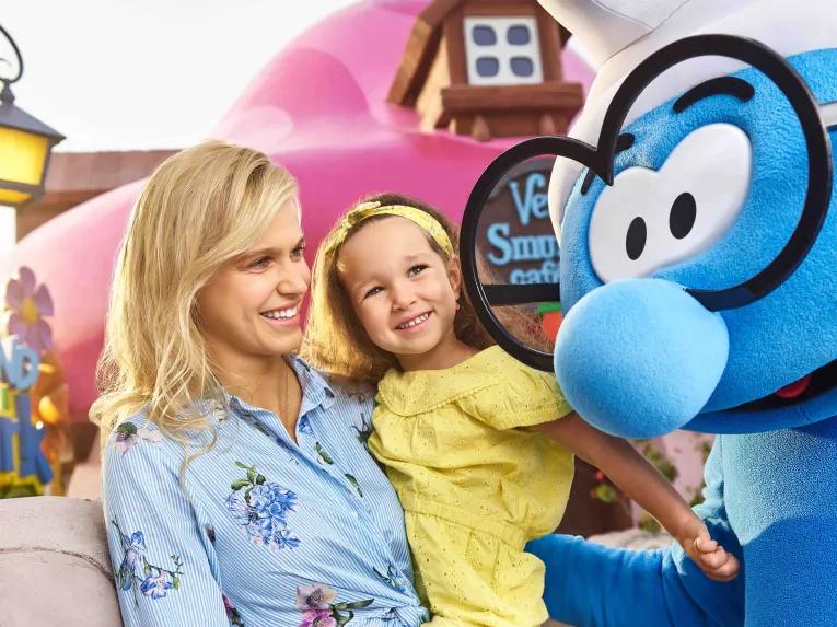 Meet the smurfs at Motiongate Dubai